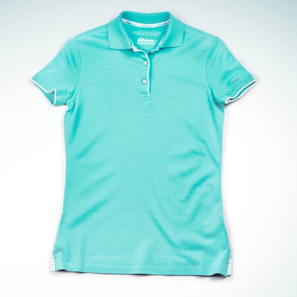 NEVER WORN RIVA Boat Brand Collared Top Unisex Turquoise - Picture 1 of 13